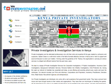 Tablet Screenshot of kenyaprivateinvestigators.com